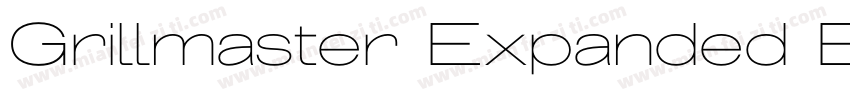 Grillmaster Expanded Black字体转换